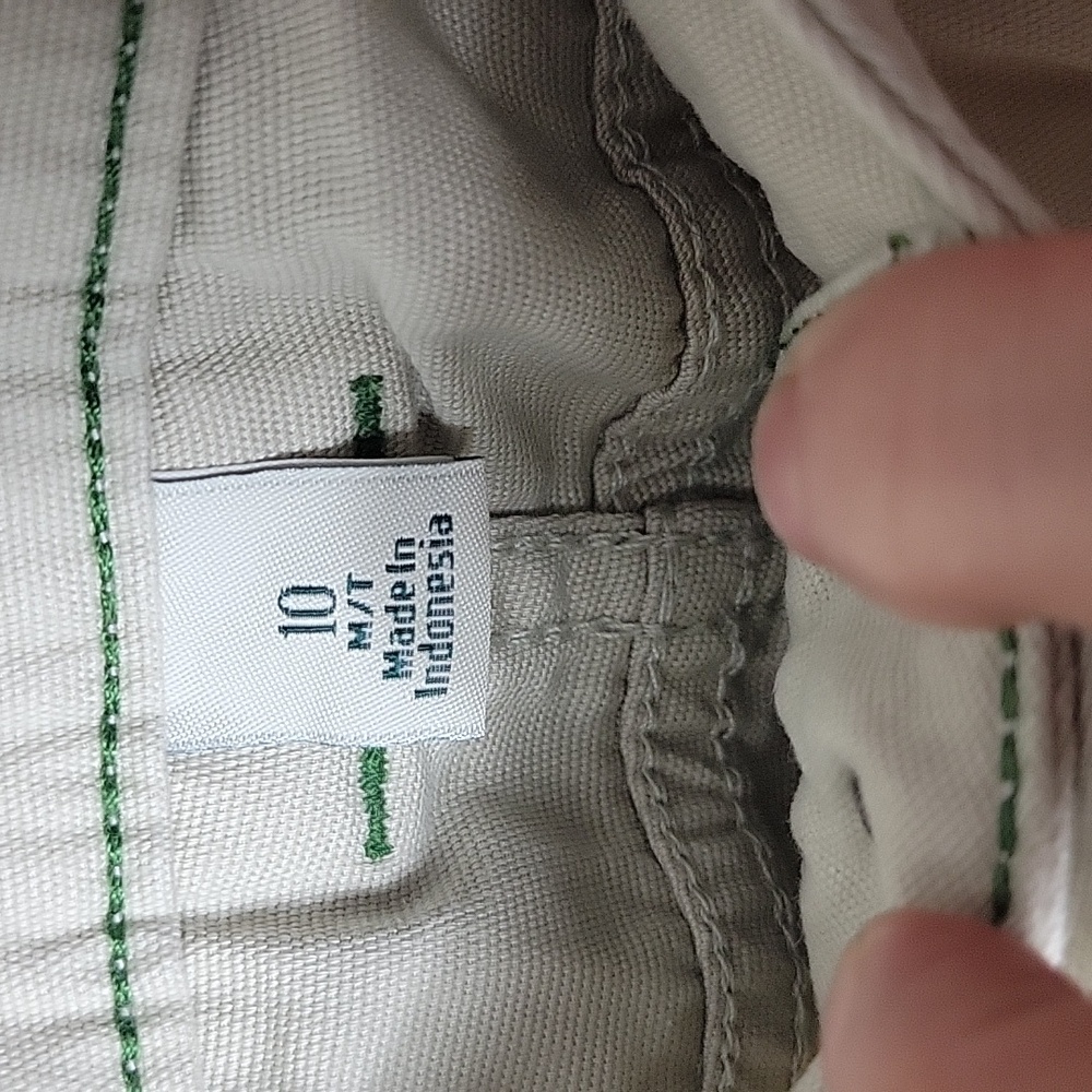 LL Bean Favorite Fit Nean Flex Skinny Leg Chic Cream Trousers - Picture 4 of 11